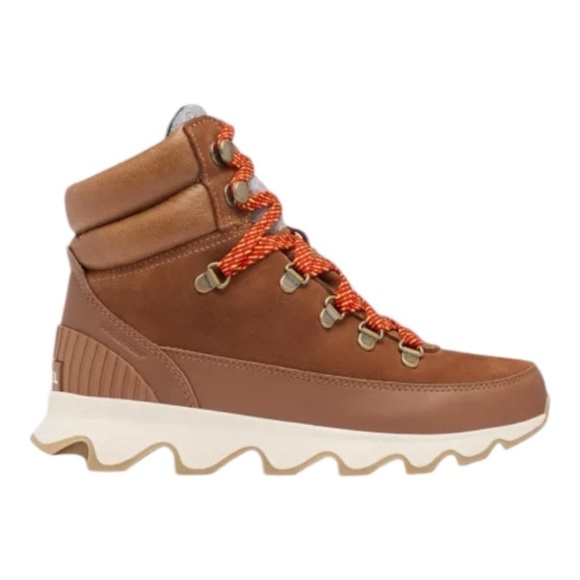 Sorel Women’s Brown Kinetic Conquest Waterproof Winter Lace Up Boots Size 5 - Picture 1 of 10